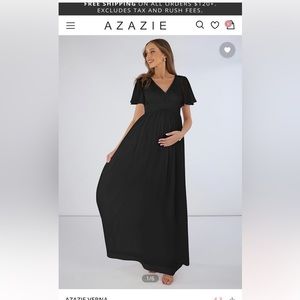 Azazie Black Maternity Dress